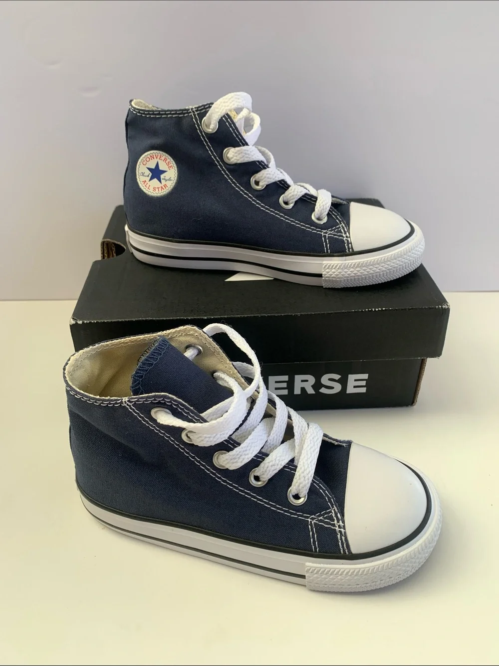 Converse Kids' Toddlers Chuck Taylor Classic High Top Sneakers - Navy Size 9